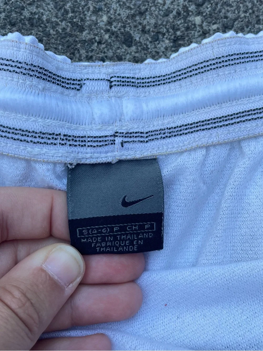 Y2k white Nike athletic running shorts women’s small